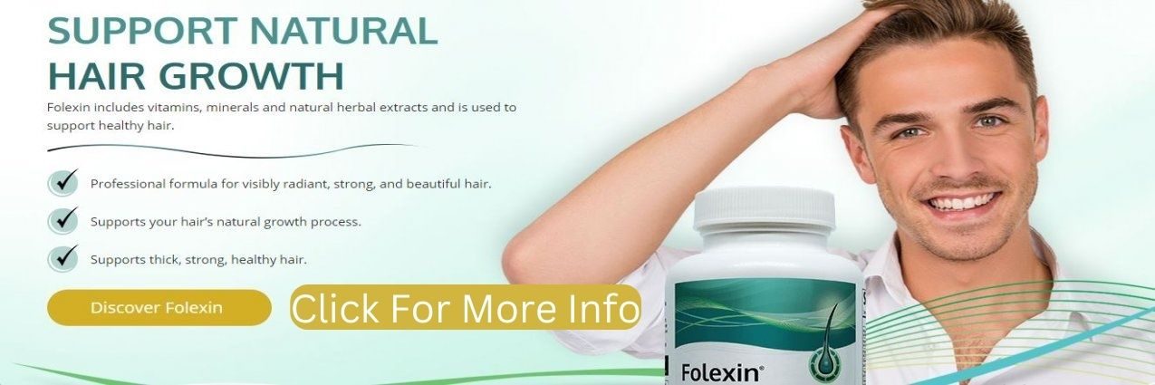 Folexin Hair Nourishment Supplement Support Natural Thick, Strong, And Healthy Hair Growth. Best Hair Loss Solution For You